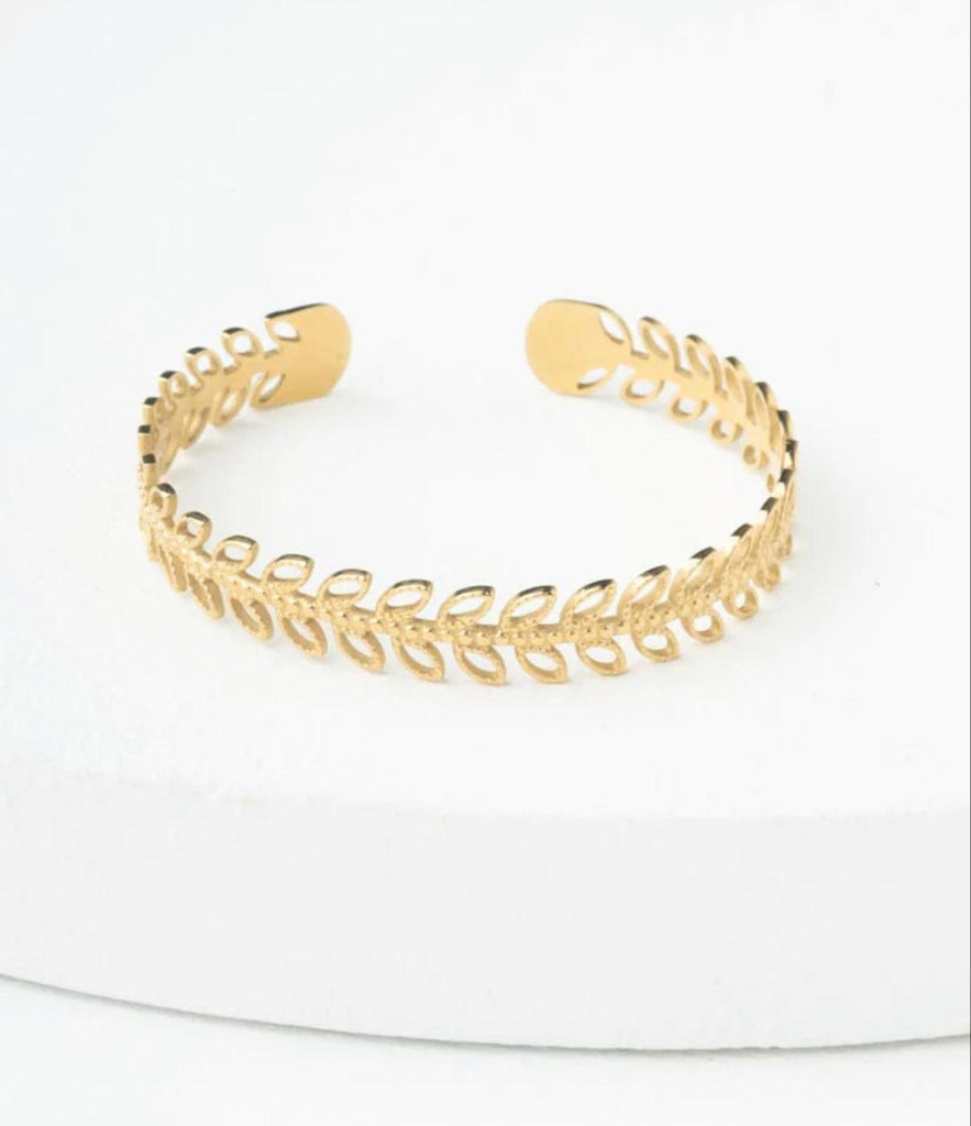 Gold Leaves Bracelet, Give freedom to exploited girls & women!