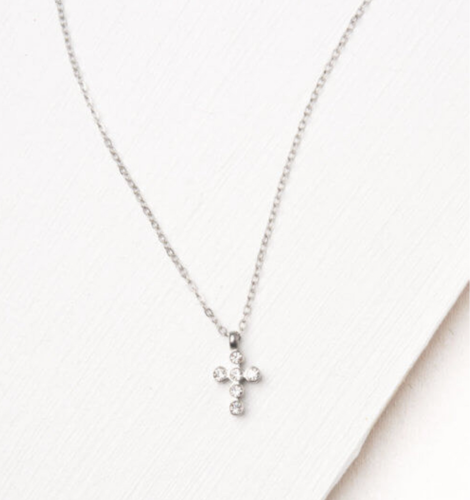 Silver Cross Pendant Necklace, Give freedom & careers to exploited women!