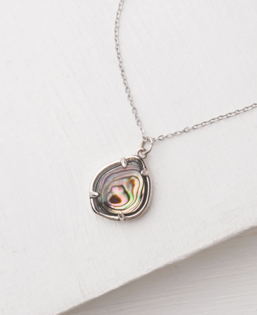 Silver Abalone Shell Necklace- Give Freedom To Girls & Women
