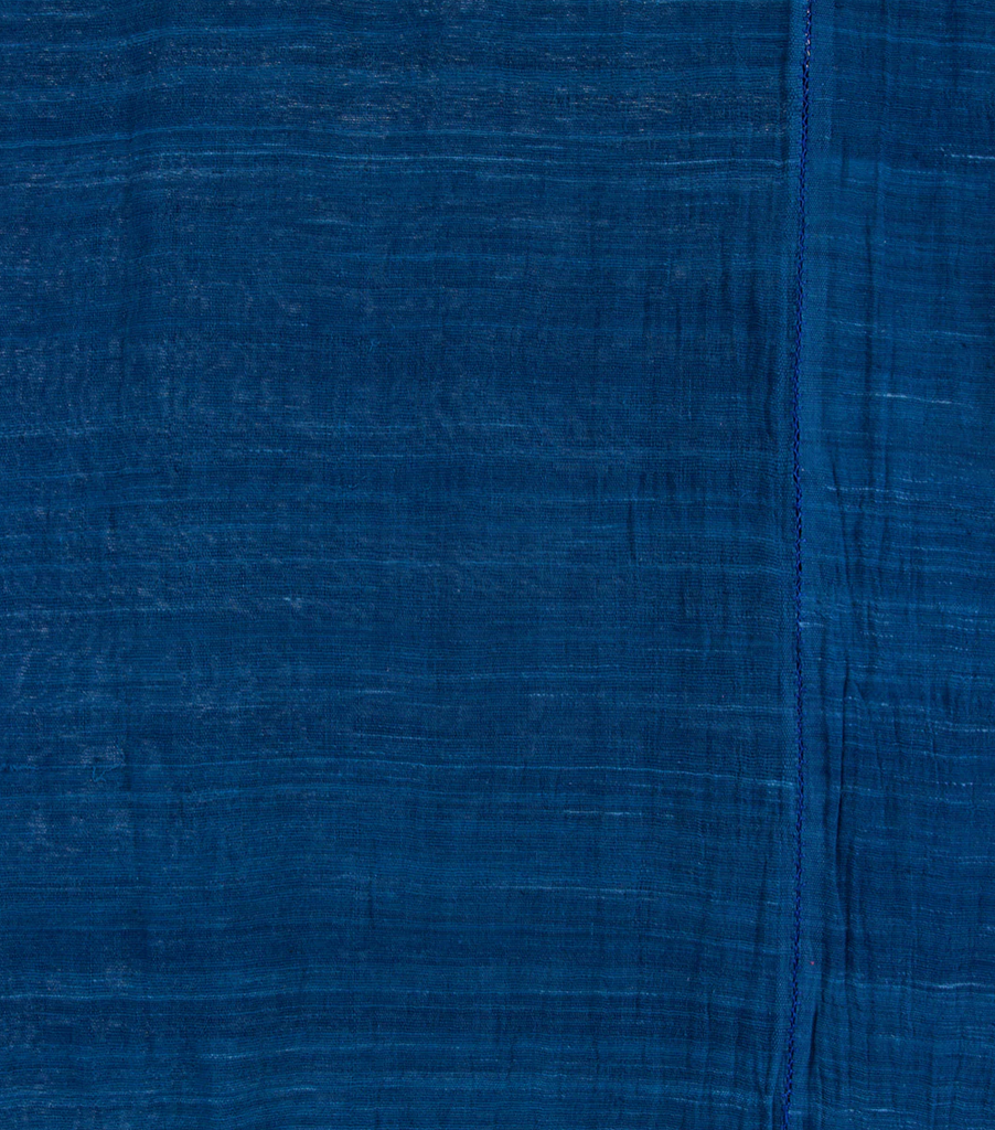 Blue Handspun Ethiopian Organic Cotton Throw, Wrap, Shawl or Table Cloth, Fair Trade