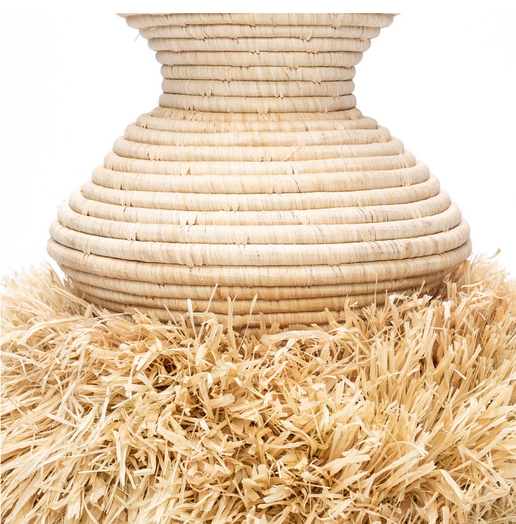 Hand Woven 27" Decorative Floor Basket Vase, Fair Trade, Uganda