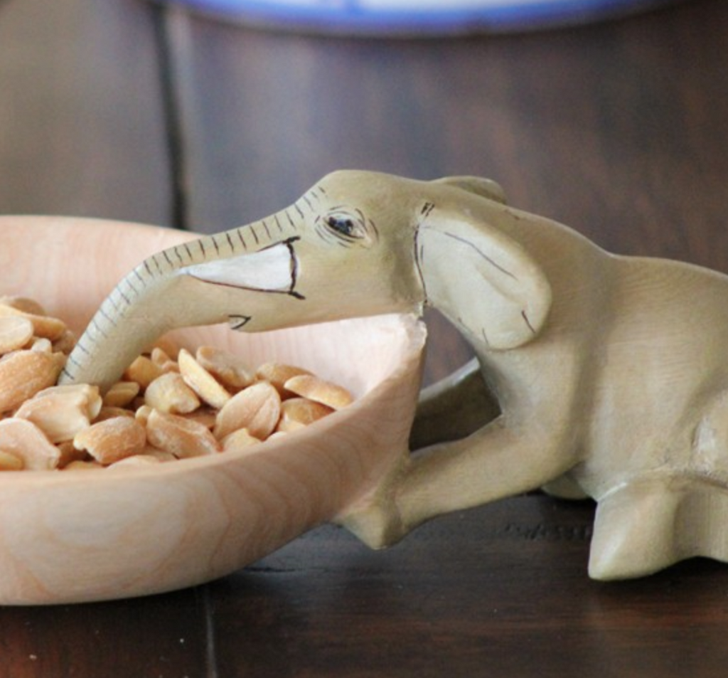 Drinking Elephant Bowl- Fair Trade - 10% goes to help animal conservation in Africa! - Give Back Goods