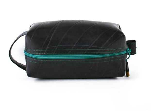 Mini Dopp upcycled Travel Kit- Eco-Friendly- Made in the USA- Saves Landfill Space! - Give Back Goods