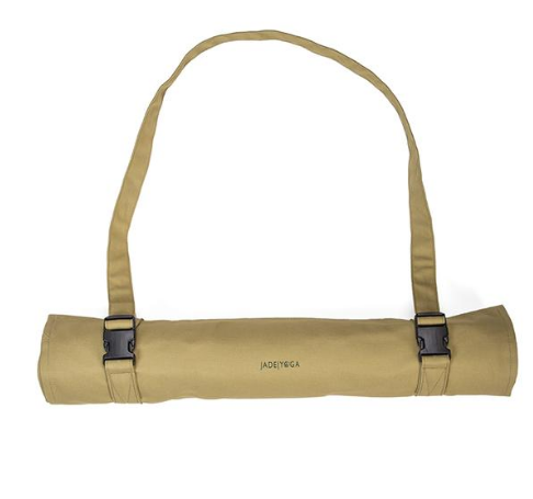Yoga Mat Carrier Bag- Organic Cotton Canvas - Protects habitat for chimpanzees in Uganda! - Give Back Goods