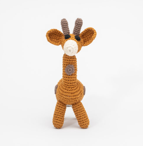 Giraffe Hand Crocheted Stuffed Animal, Fair Trade - Give Back Goods