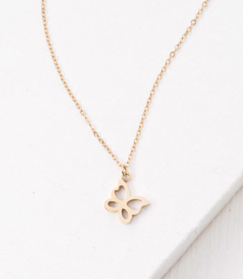 Gold Butterfly Necklace, Give freedom to girls & women!