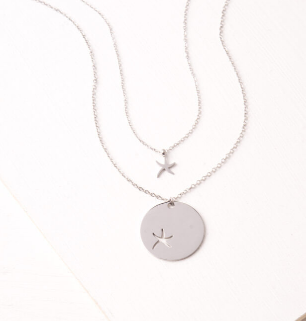 Starfish Necklace Set (gold or Silver)- Gives freedom to exploited women & girls!