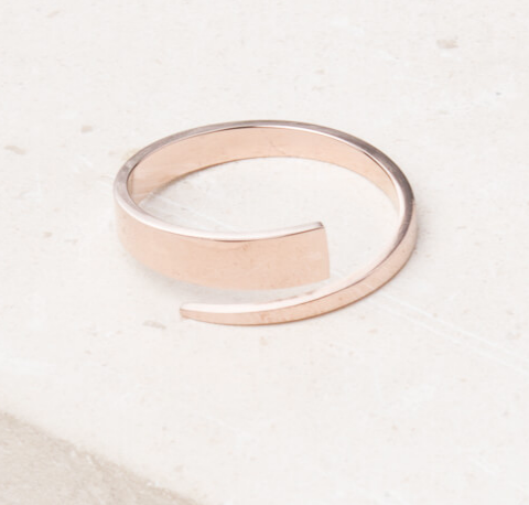 Rose Gold adjustable wrap ring, Give freedom to exploited girls & women!