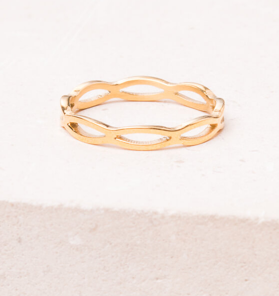 Gold adjustable loop ring, Give freedom to exploited girls & women!