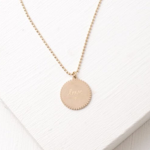 Gold Love Heart Necklace - Give freedom & create careers for exploited women!