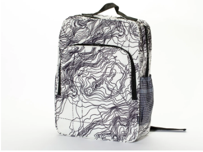 Square Upcycled Backpack, Eco-Friendly, Sustainable
