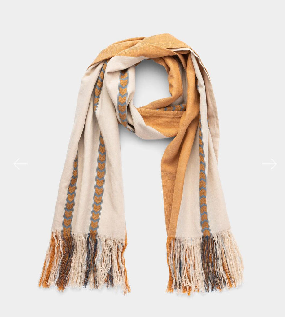 Gold Cotton Scarf/ Shawl - Help Break the Cycle of Poverty!