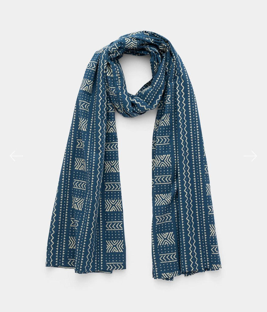 Blue Cotton Scarf- Help Break the Cycle of Poverty!