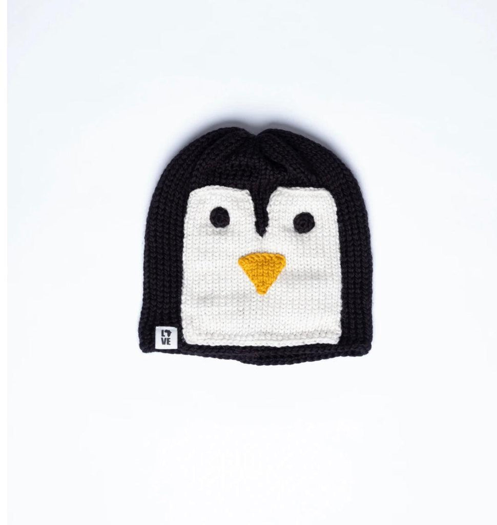Hand Crocheted Penguin Kids Beanie- Fair trade