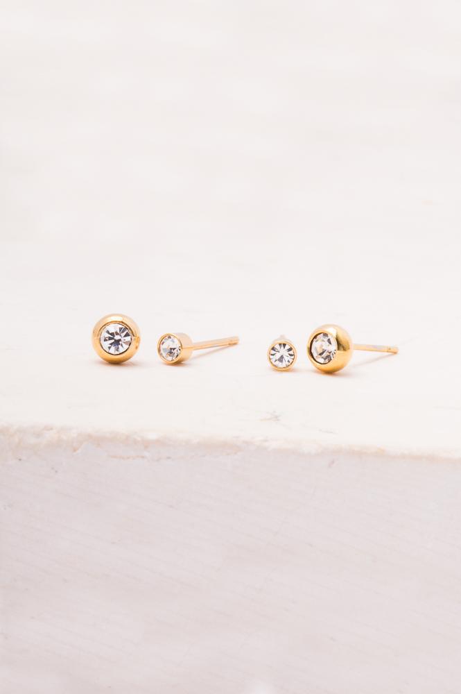 Silver & Gold Stud Earring Set- Give Freedom To Women & Girls!