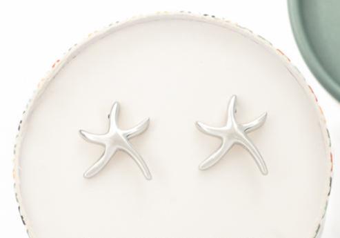 Starfish Stirling Silver Studs Earrings, Gives Women Freedom!