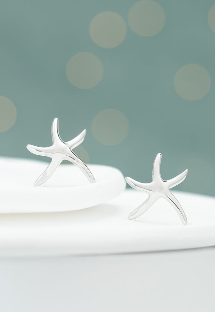 Starfish Stirling Silver Studs Earrings, Gives Women Freedom!