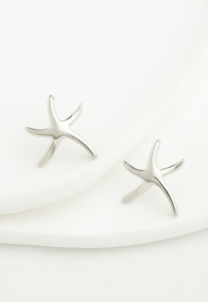 Starfish Stirling Silver Studs Earrings, Gives Women Freedom!