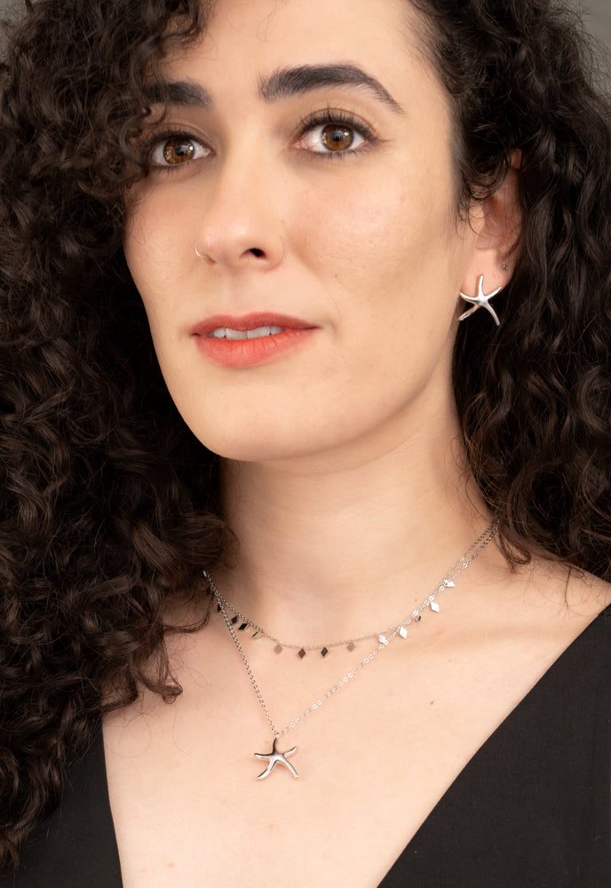 Starfish Necklace in Sterling Silver, Give Freedom to Women!