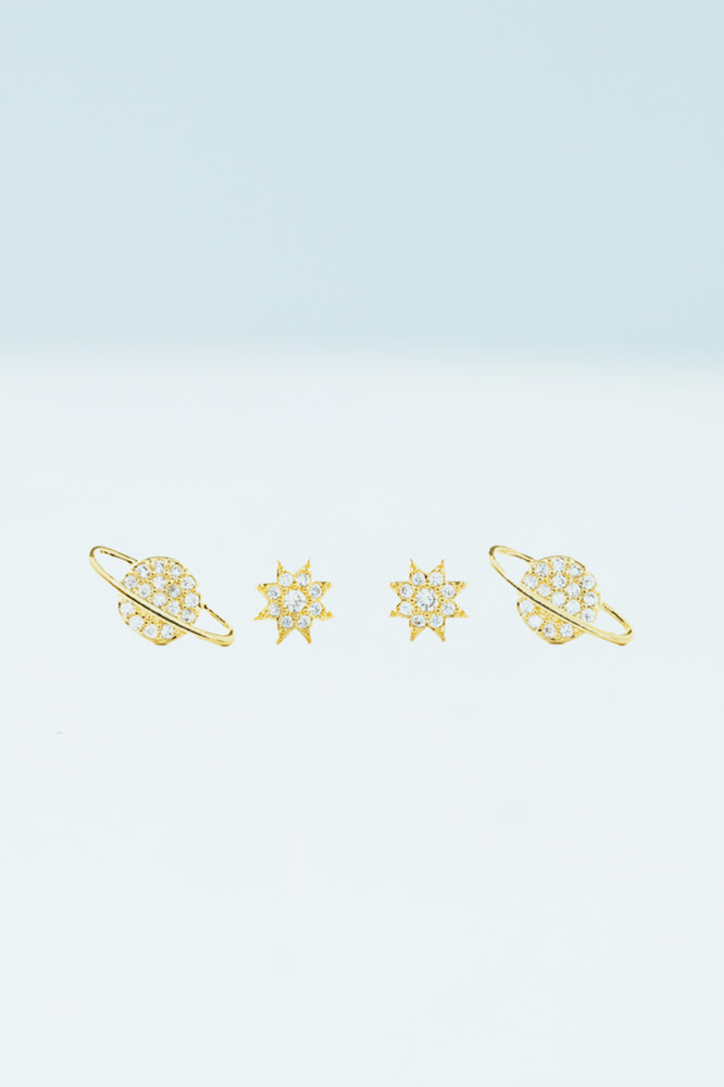 Celestial Planets Stud Earrings Set - Gives Freedom & Hope to Women!