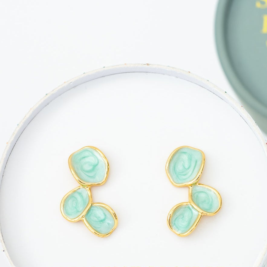 Mint Leaf Earrings - Siupports Women Survivors