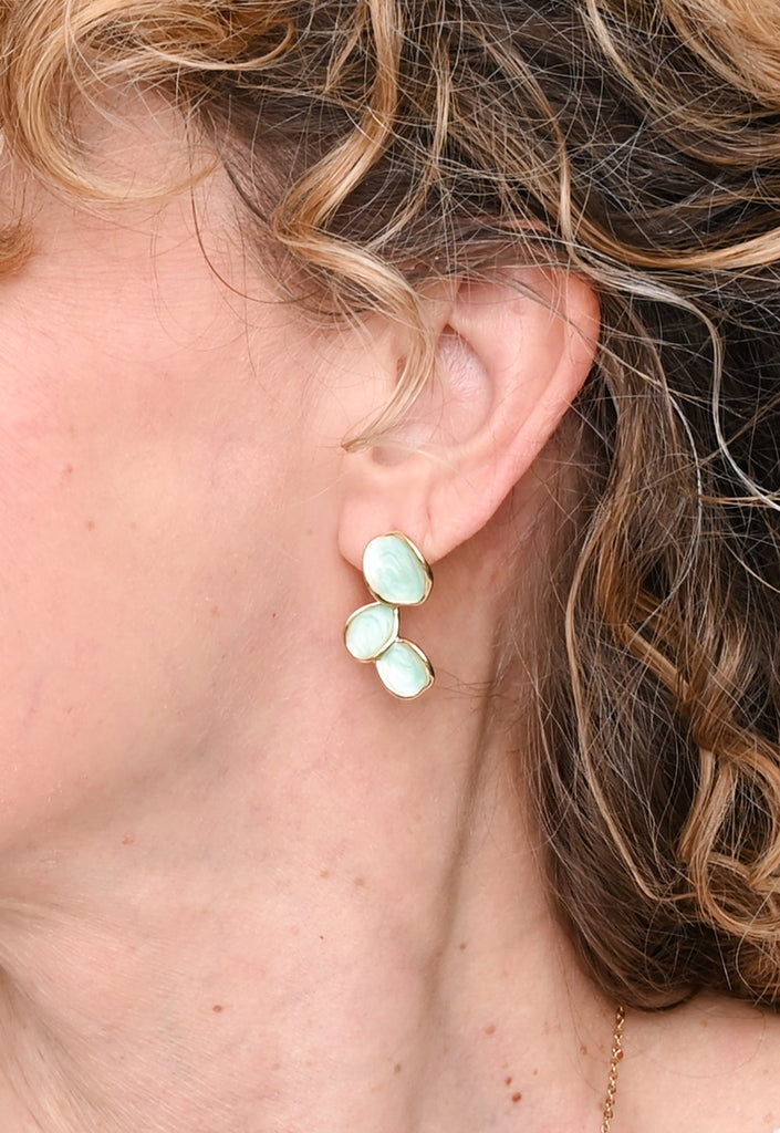Mint Leaf Earrings - Siupports Women Survivors