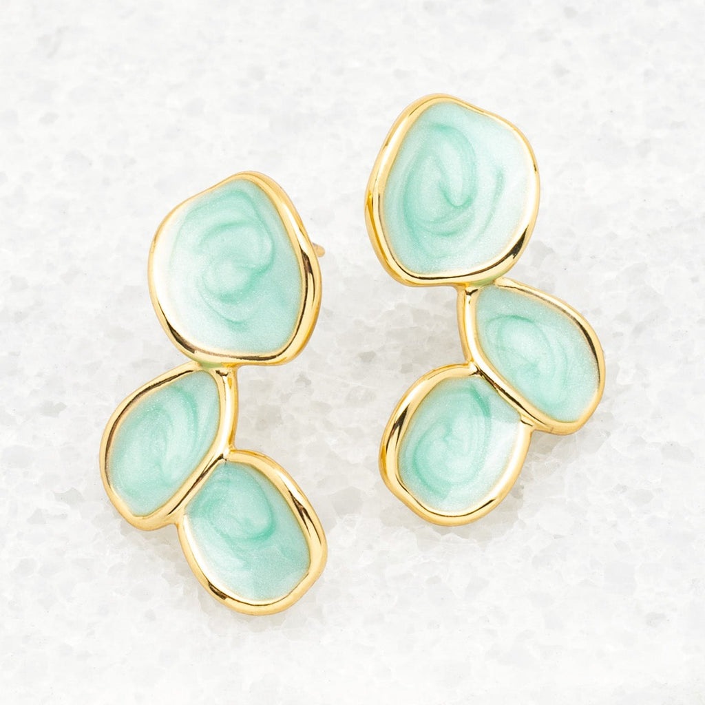 Mint Leaf Earrings - Siupports Women Survivors