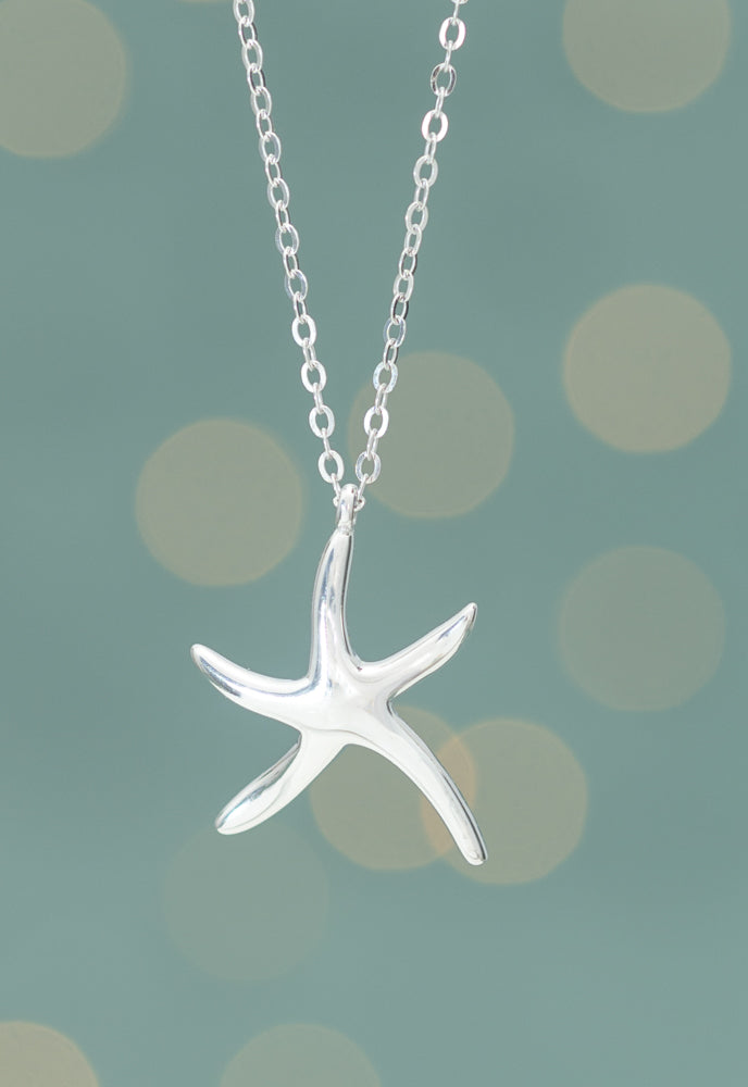 Starfish Necklace in Sterling Silver, Give Freedom to Women!