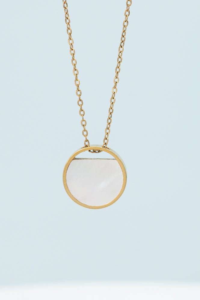 Mother-of-Pearl Gold Necklace, Give Freedom to Women!