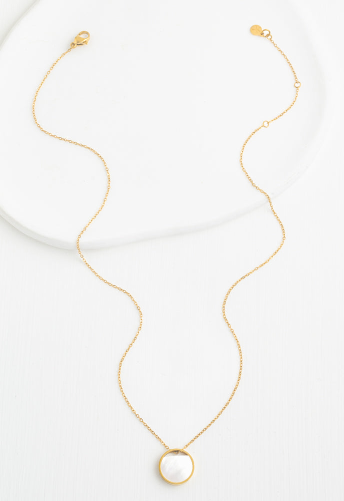 Mother-of-Pearl Gold Necklace, Give Freedom to Women!