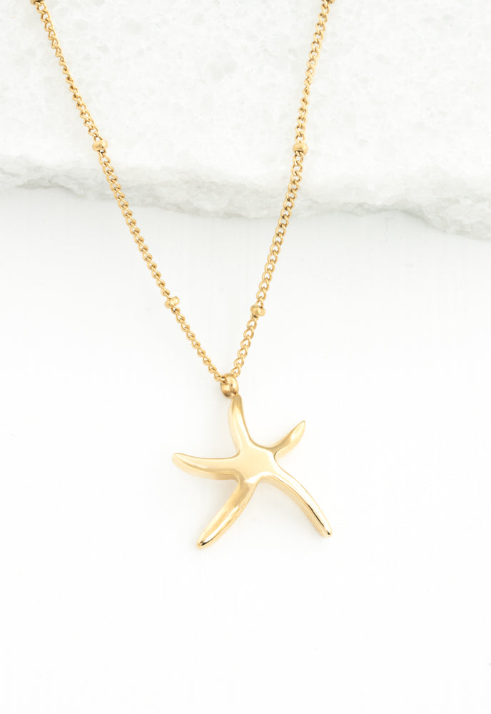 Starfish Necklace in Gold, Give freedom to Women!