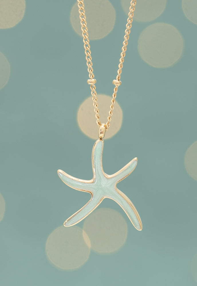 Starfish Necklace in Mint, Give Freedom To Women!