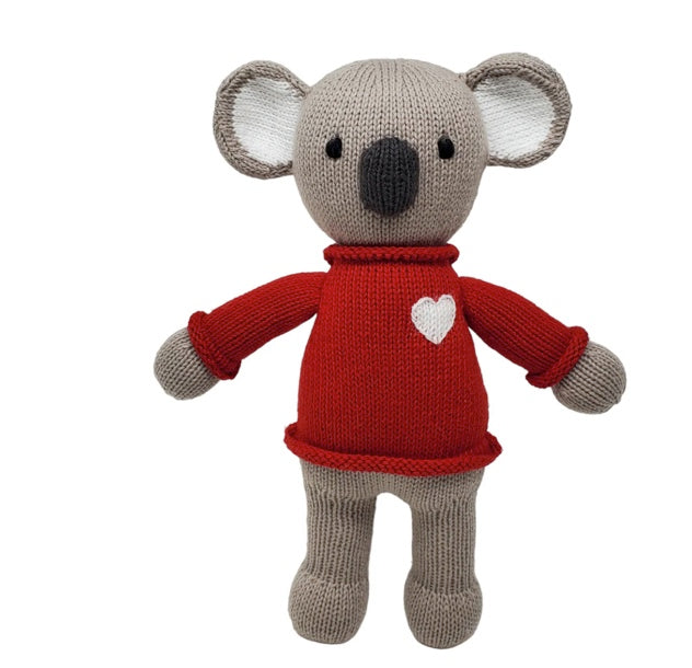 Hand Knit Koala Stuffed Animal, Fair Trade