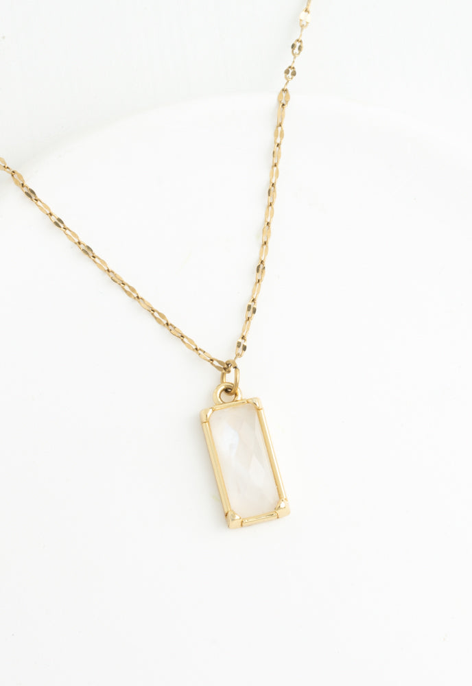 Moonstone Necklace in Gold, Gives Freedom to Women!