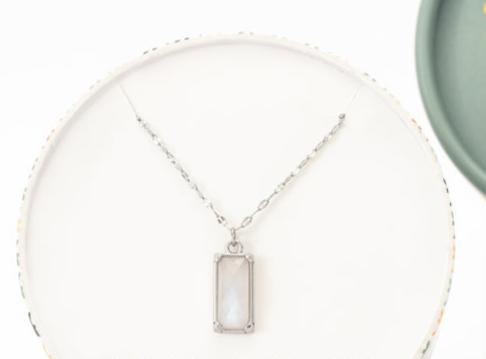 Moonstone Necklace in Silver, Gives Freedom to Women!