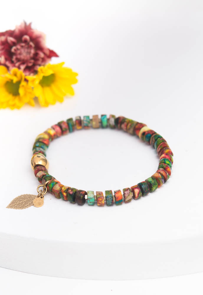 Desert Beaded Stretch Bracelet, Gives Freedom to Exploited Women!