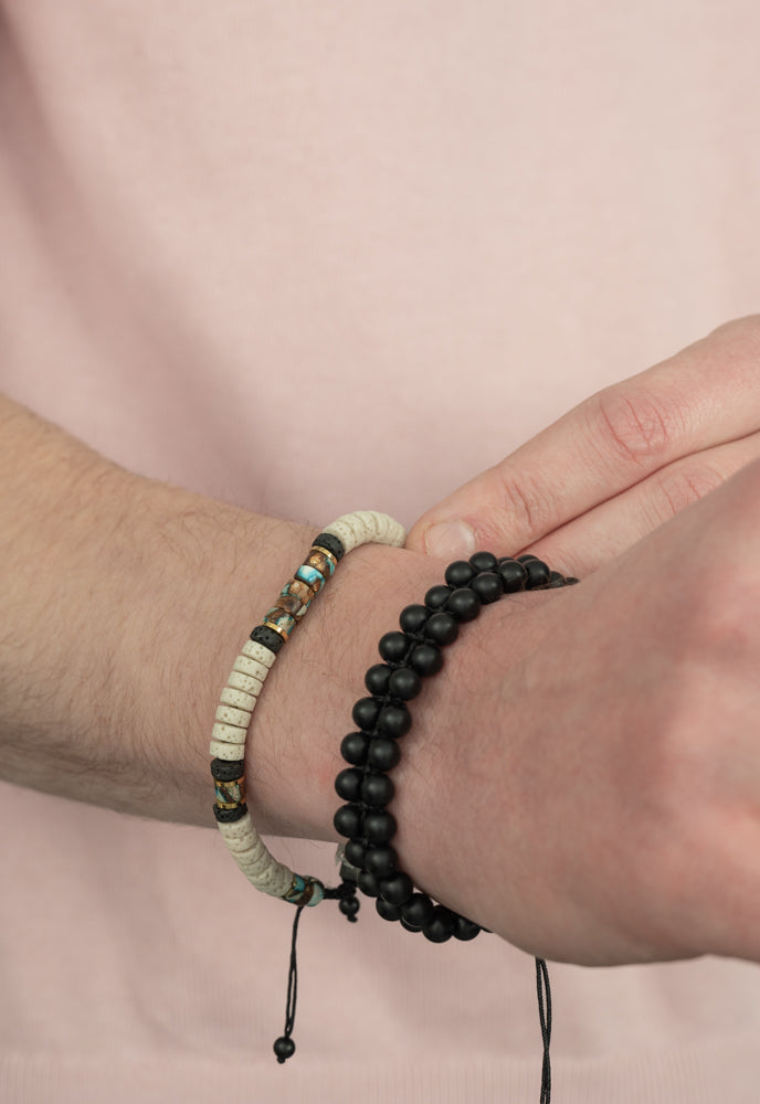 Lava Bead Men's Bracelet- Supports Survivors