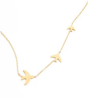 Gold Sparrow Necklace, Give freedom to exploited girls & women!