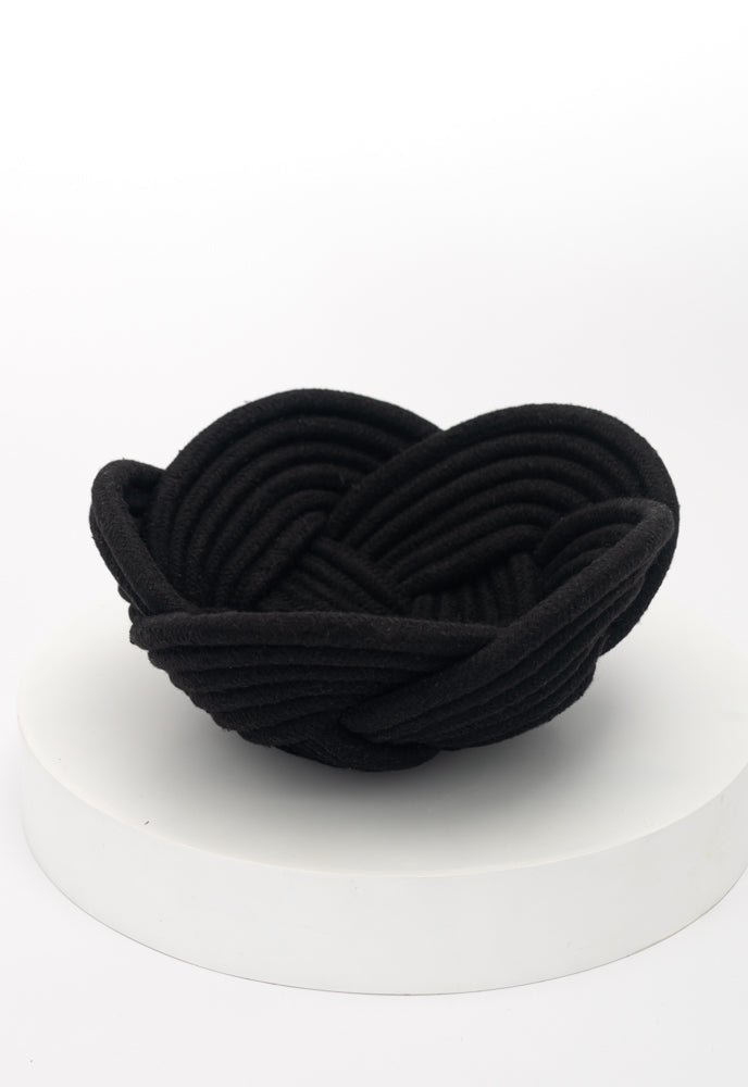 Black Believe Knotted Rope Bowl, Fair Trade, Gives Freedom to Women