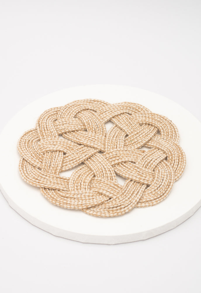 Hope Cotton Jute Rope Trivet, Fair Trade, Gives Freedom to Women!