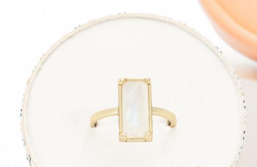 Moonstone Ring in Gold, Gives Freedom To Women!