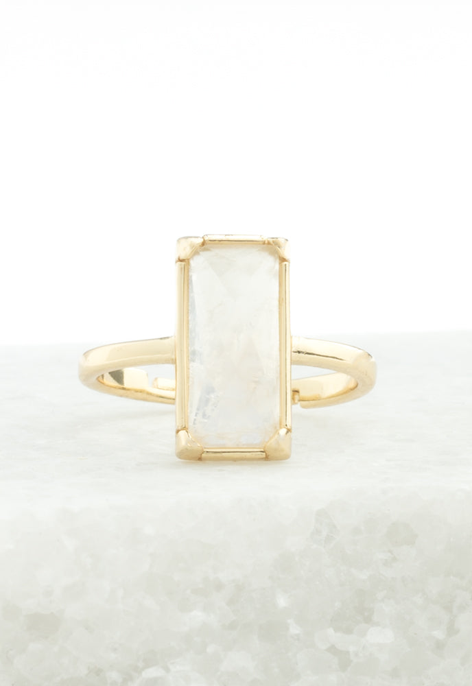 Moonstone Ring in Gold, Gives Freedom To Women!