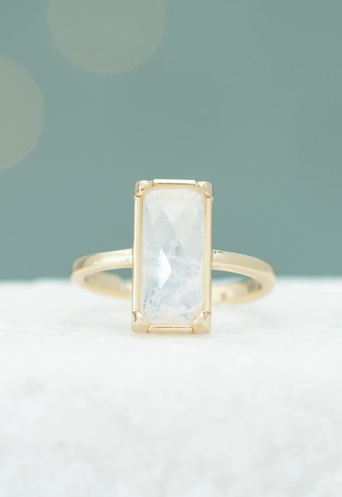 Moonstone Ring in Gold, Gives Freedom To Women!