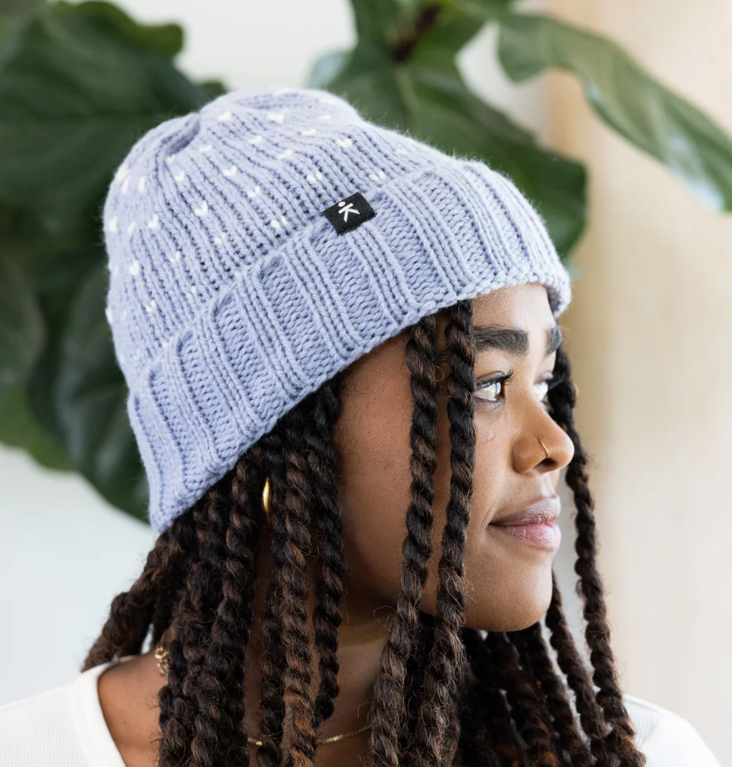 Fair Trade Beanie Hat with Hearts, Help Break the Cycle of Poverty