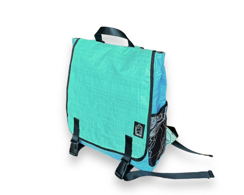 Square upcycled Backpack- Sustainable, Saves landfills