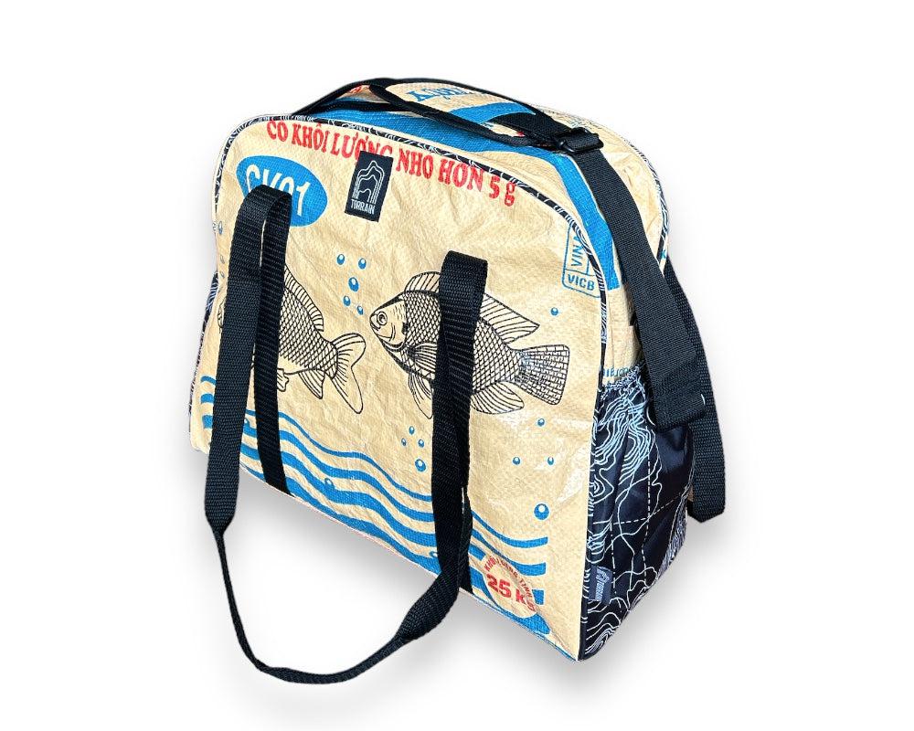 Upcycled Crossbody / Diaper Bag, Saves Landfill Space