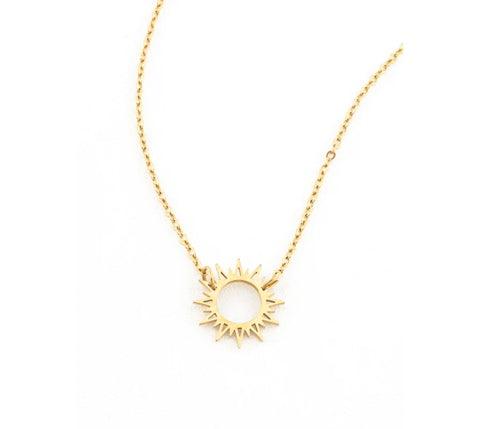 Gold Sun Necklace, Give freedom to girls & women!