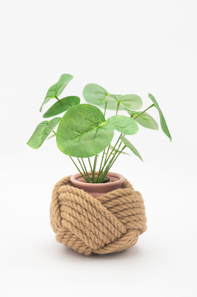 Handmade Jute Planter or Bowl, Fair Trade, Gives Freedom to Women!