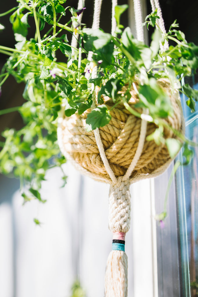 Handmade Jute Planter or Bowl, Fair Trade, Gives Freedom to Women!