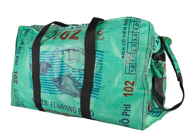 Large Upcycled Duffel Bag, Saves Landfill Space!